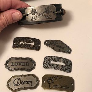 Interchangeable Leather Cuff Bracelet